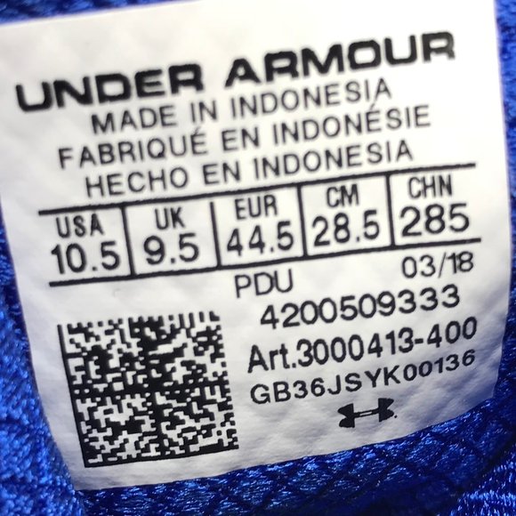 NEW Under Armour Highlight MC Blue White Cleats - Picture 6 of 7